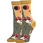 Sock It Up Women’s Colorful Patterned Dress Socks, Premium Cotton Casual Fashion Crew Socks, Hongo Delight