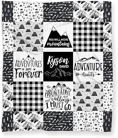 mountain baby blanket
