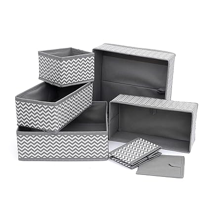 Aireville Uk Pack Of 6 Drawer Orgainser Foldable Divider