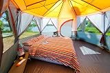Coleman Unisex 8 Man Tent Orange 6-8 Person Weather Tec 2000mm view 5