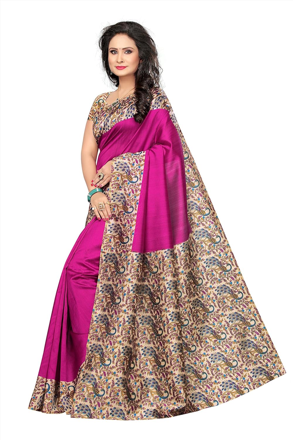 winza designer silk saree with blouse piece