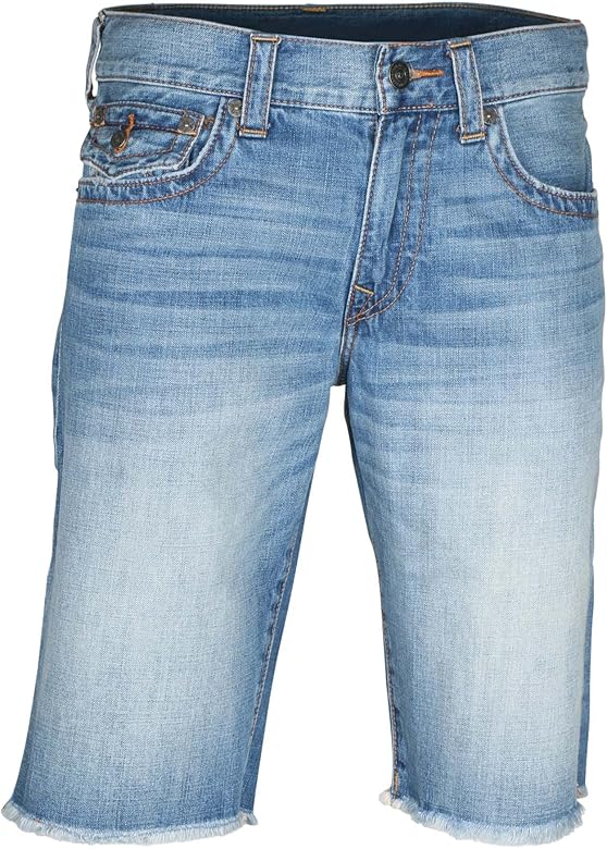 true religion men's denim shorts