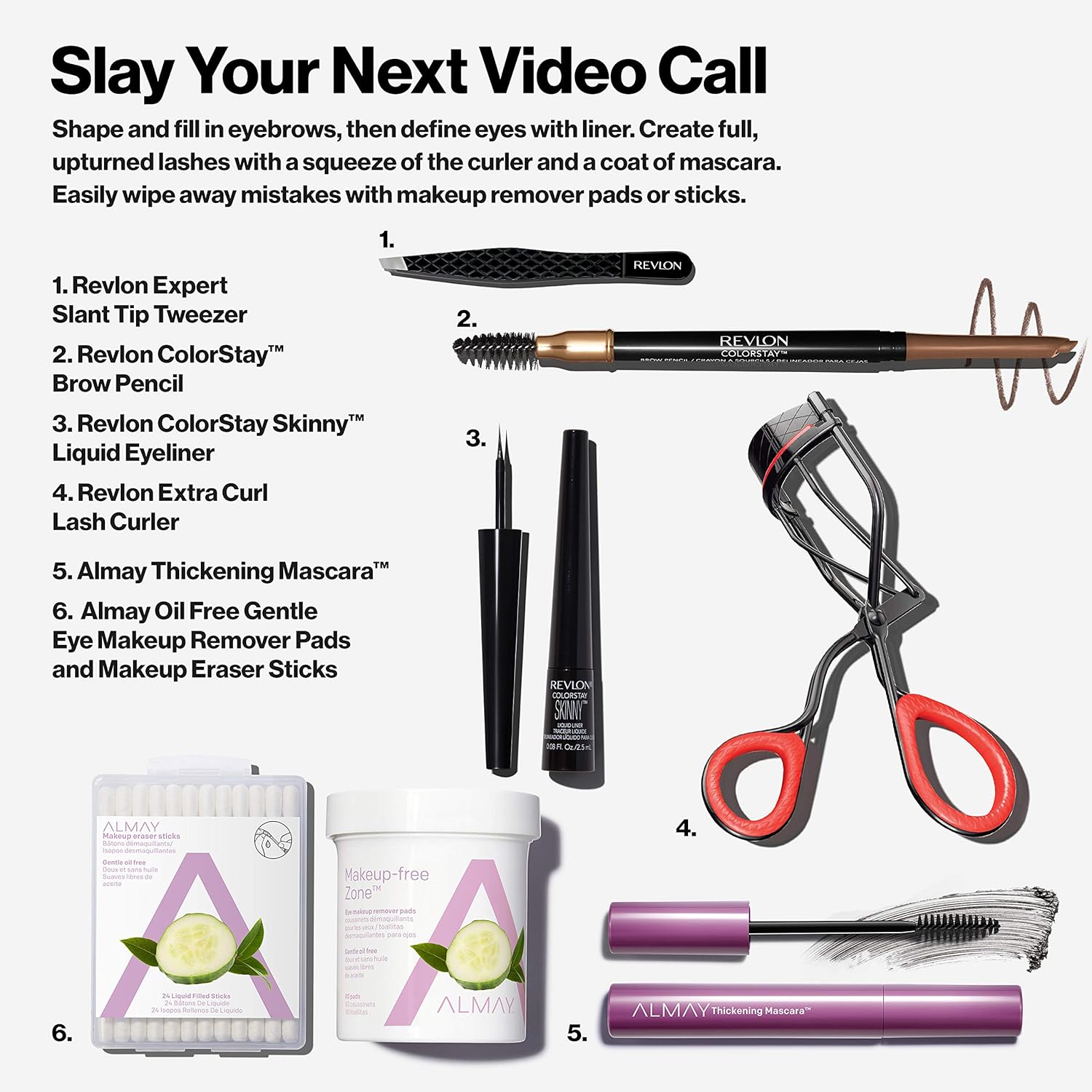 Revlon Extra Curl Eyelash Curler with Non-Slip Finger Grip, For All Eye Shapes, Longlasting Lash Curls : Eye Curler : Beauty
