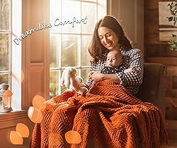 Chanasya Premium Textured Knit Throw Blanket with