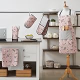 Penguin Home Set of 2 Recycled Cotton Tea Towels Grey Pink 50x70 cm view 3