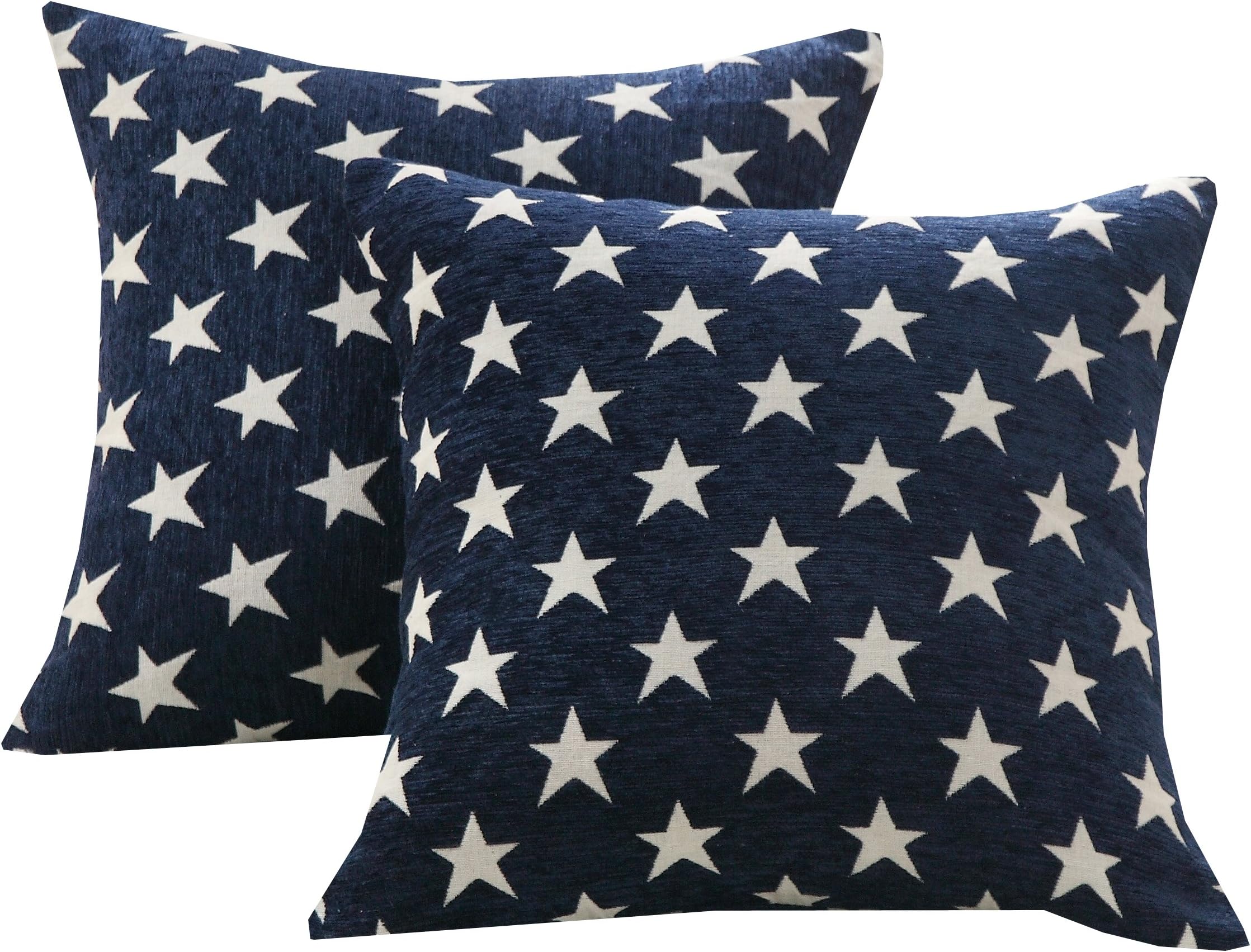 Sunday Praise Set of 2 Soft Chenille Decorative Patriotic Throw Pillow Cover ...