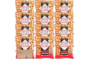 Dot's Pretzels Original Seasoned Pretzel Twists Value Pack | Bundled by Tribeca Curations | 1.5 Ounce | Pack of 20
