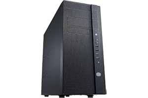 Cooler Master N400 ATX Tower with Front Mesh Ventilation, Minimal Design, 240mm Close-Loop AIO Support, NSE-400-KKN2
