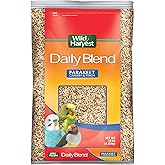 Wild Harvest Daily Blend Bird Food For Parakeet, Canary &amp; Finch,10 lbs | Quality Seed Blend For Small Birds, With Orange Essence For Extra Flavor, Re-Sealable Bag For Freshness