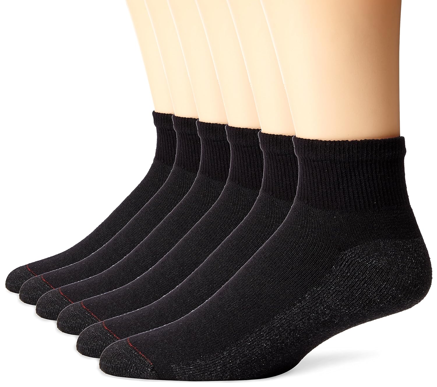 Hanes Men's 6 Pack Ankle Sock, (Size 612/Black) Amazon.de Bekleidung