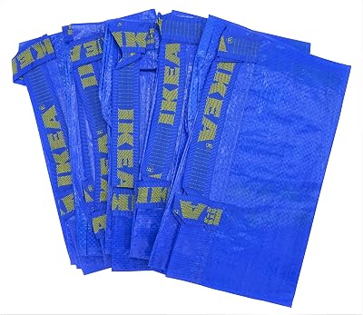 IKEA FRAKTA 5x Large Carrier Bags Blue 71L Each - 25kg Load Capacity