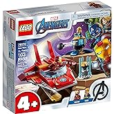 LEGO Marvel Avengers Iron Man vs. Thanos 76170 Cool, Collectible Superhero Building Toy for Kids Featuring Marvel Avengers Ir