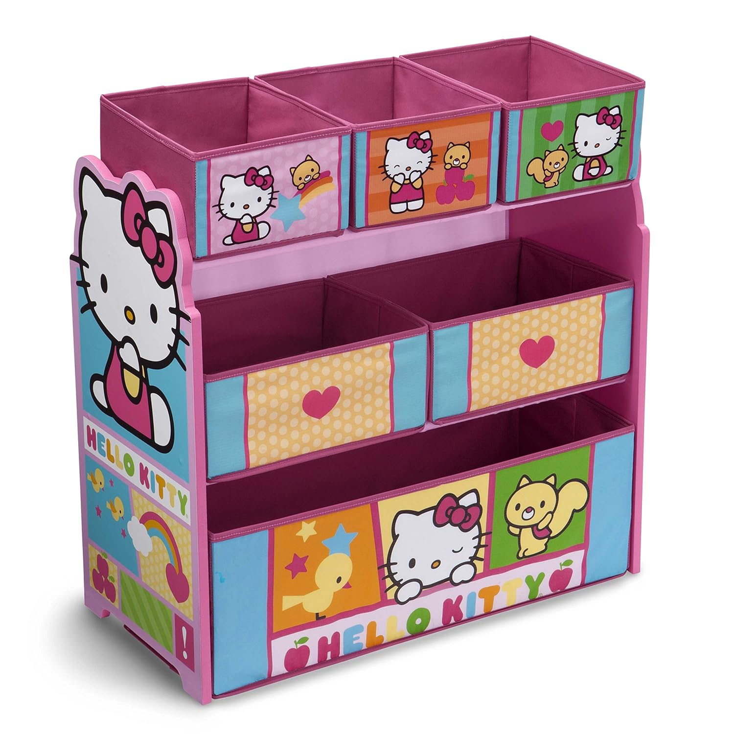 delta children's products minnie deluxe multi bin organizer