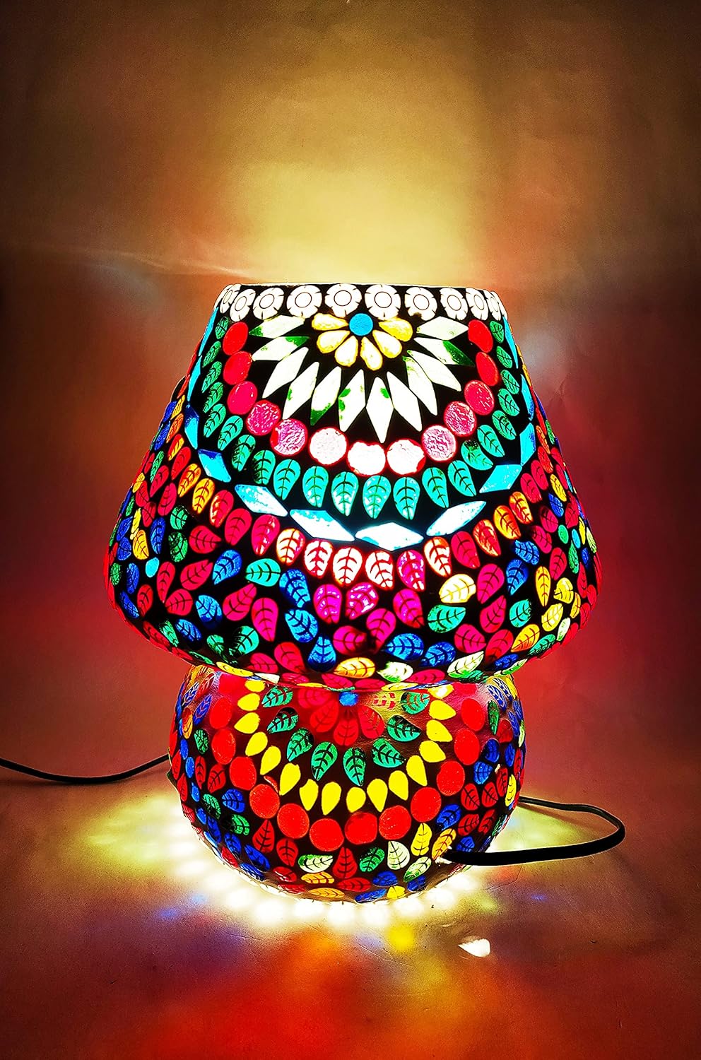 Buy Table LAMP with LED / Multi Color/ Home Decor/ Handmade Work // by