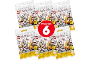 LEGO Minifigures Looney Tunes 66667 Building Kit; Cool Toys to Add Fun Action to Sets; an Awesome Collectible Gift for Looney Tunes Fans or Kids of Any Age, New 2021 (6 Pack)