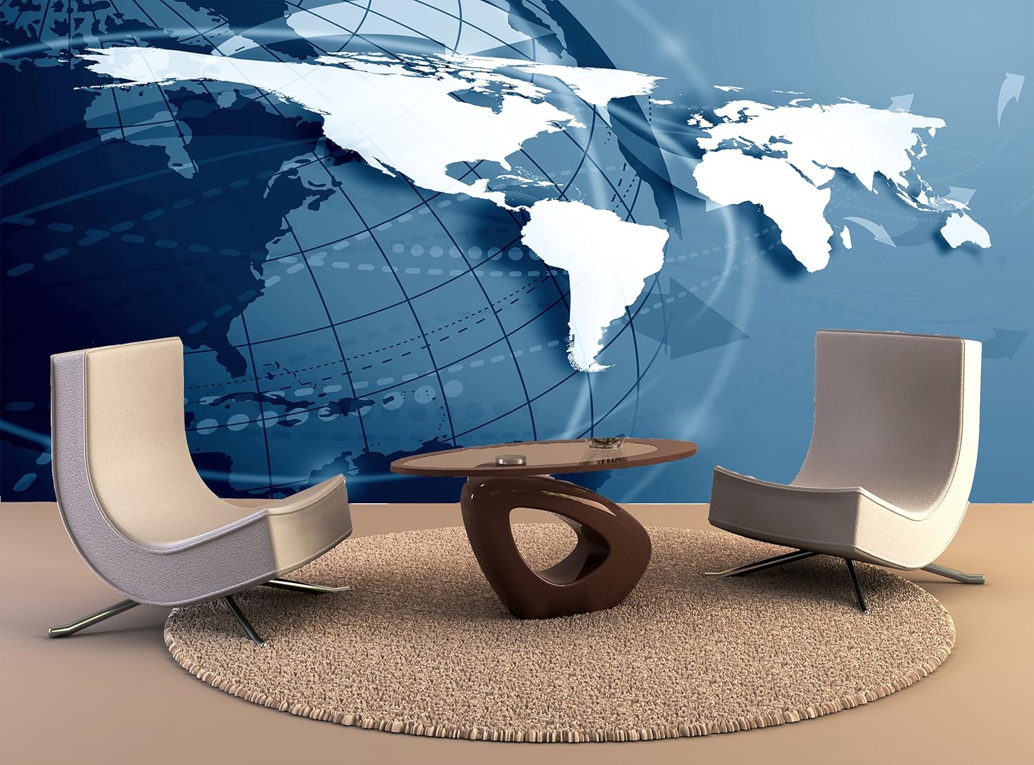 Amazon Com Wall Print Poster Blue Business Background Wall Art Decor Photo Wallpaper Poster Print Home Kitchen