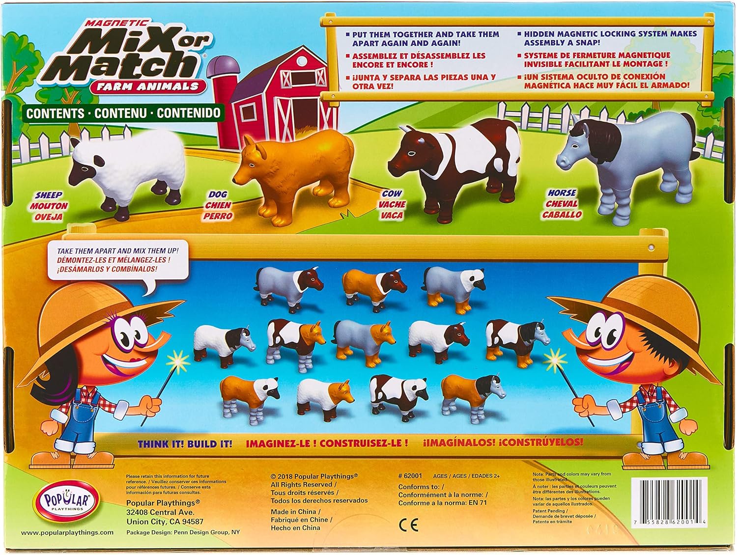 popular playthings magnetic animals