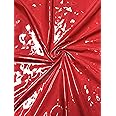 Polyester Spandex Shiny Red Faux Vinyl 2 Ways Stretch Fabric