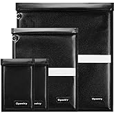 Opastry Faraday Bags for Laptops & Tablets & Phones, 4 Pack Faraday Cage, Upgraded Key Fob Protector with Reflective Strip, Anti-Tracking Faraday Bag, Faraday Pouch