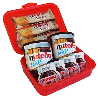 Geschenk Set Lunch Box mit Ferrero Nutella Spezialitäten (9-teilig)