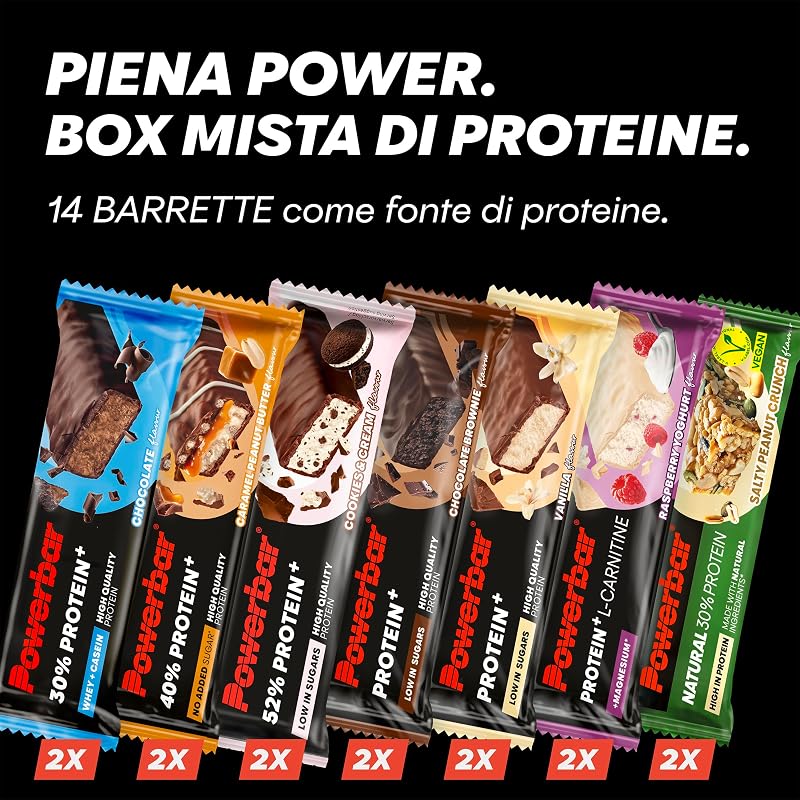- Protein Multiflavour Box - 14 barrette Powerbar - Scatola mista