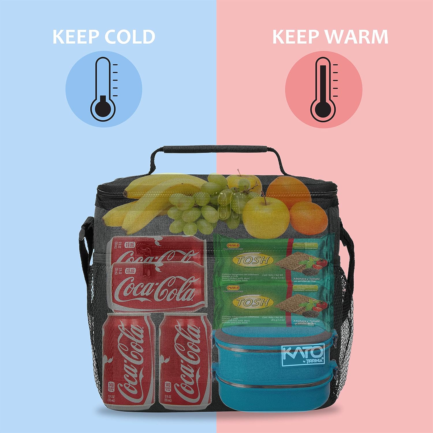 Kato Tirrinia Insulated Lunch Bag 10.5L(20 Cans) - Image 4