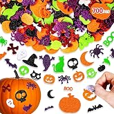 Max Fun 700Pcs Halloween Foam Stickers Glitter Foam Sticker DIY Craft Stickers for Kids Halloween Decorations Party Supplies