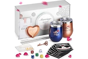 INNOCREATION Cool Bridal Shower Gifts For Bride to Be | Unique Engagement Gifts | The Marriage Survival Kit | Best Wedding Gifts For Couple, Her | Free Ring Dish, Coasters, Bottle Opener