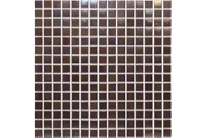 URBN.DESIGN URBN Contemporary Eggplant Purple Iridescent Glass Mosaic Tile for Indoor and Outdoor - Single Sheet (13 inches x 13 inches, 1.15 SQ FT)