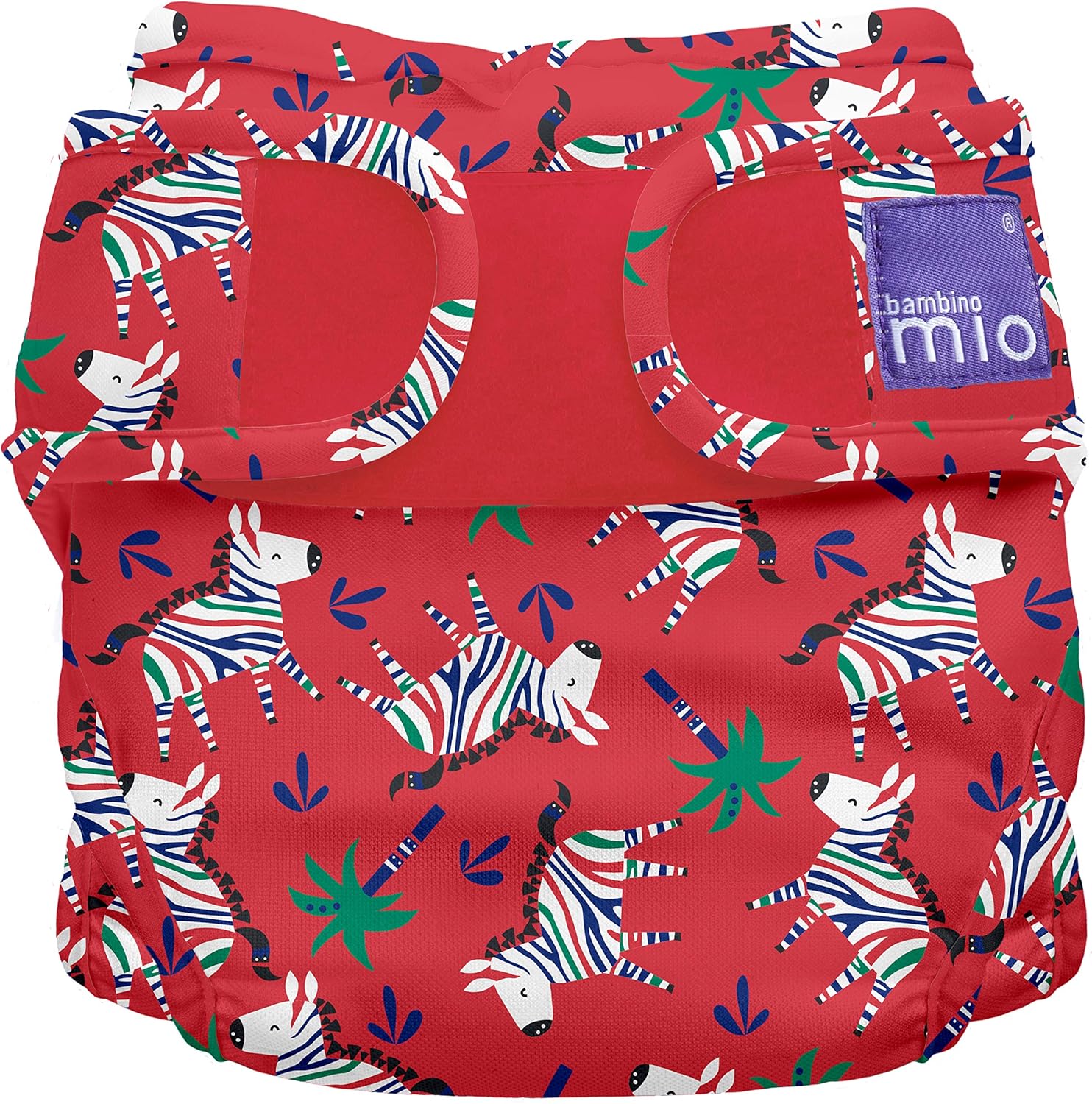 Bambino Mio, mioduo reusable nappy cover, zebra dazzle, size 2 (9kgs