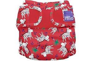 Bambino Mio, mioduo Cloth Diaper Cover, Zebra Dazzle, Size 1 (<21lbs)