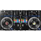 Pioneer DJ DDJ-REV7 2-Channel Motorized Battle DJ Controller, Serato | Motorized battle controller, On-jog color displays, Magvel Fader Pro, 22 Beat FX, Serato DJ Pro