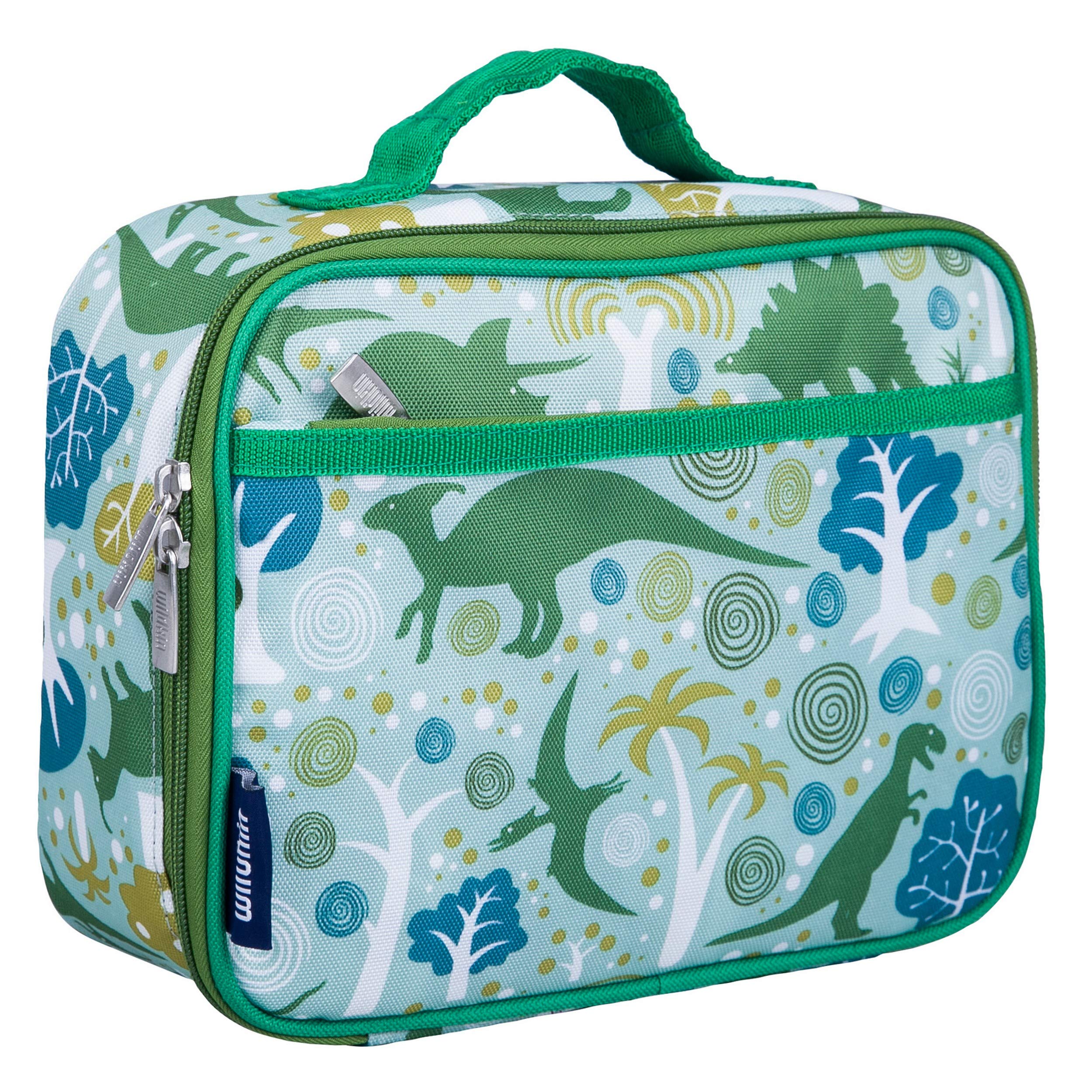 Wildkin Insulated Lunch Box Bag for Boys and Girls Perfect Size for Packing Hot or Cold Snacks for School and Travel, Mom's Choice Award Winner, BPA-Free, Olive Kids, Polyester, Dinomite Dinosaur