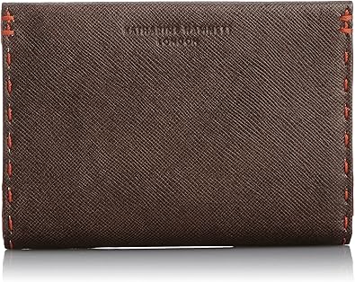 Amazon キャサリンハムネットロンドン 財布 カラーテーラード Lファスナー ミドルサイズ ダークブラウン Katharine Hamnett キャサリン ハムネット 財布