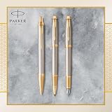 Parker IM Rollerball Pen Premium Warm Silver Fine Point Black Ink Gift Box view 7