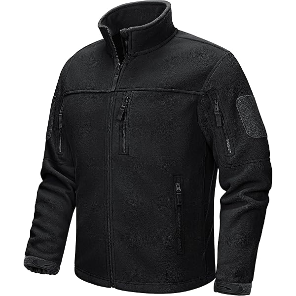 TACVASEN Men's Tactical Softshell Jacket Fleece Lined Water