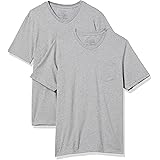 Amazon Essentials Men's 2-Pack Slim-Fit Short-Sleeve V-Neck Pocket T-Shirt