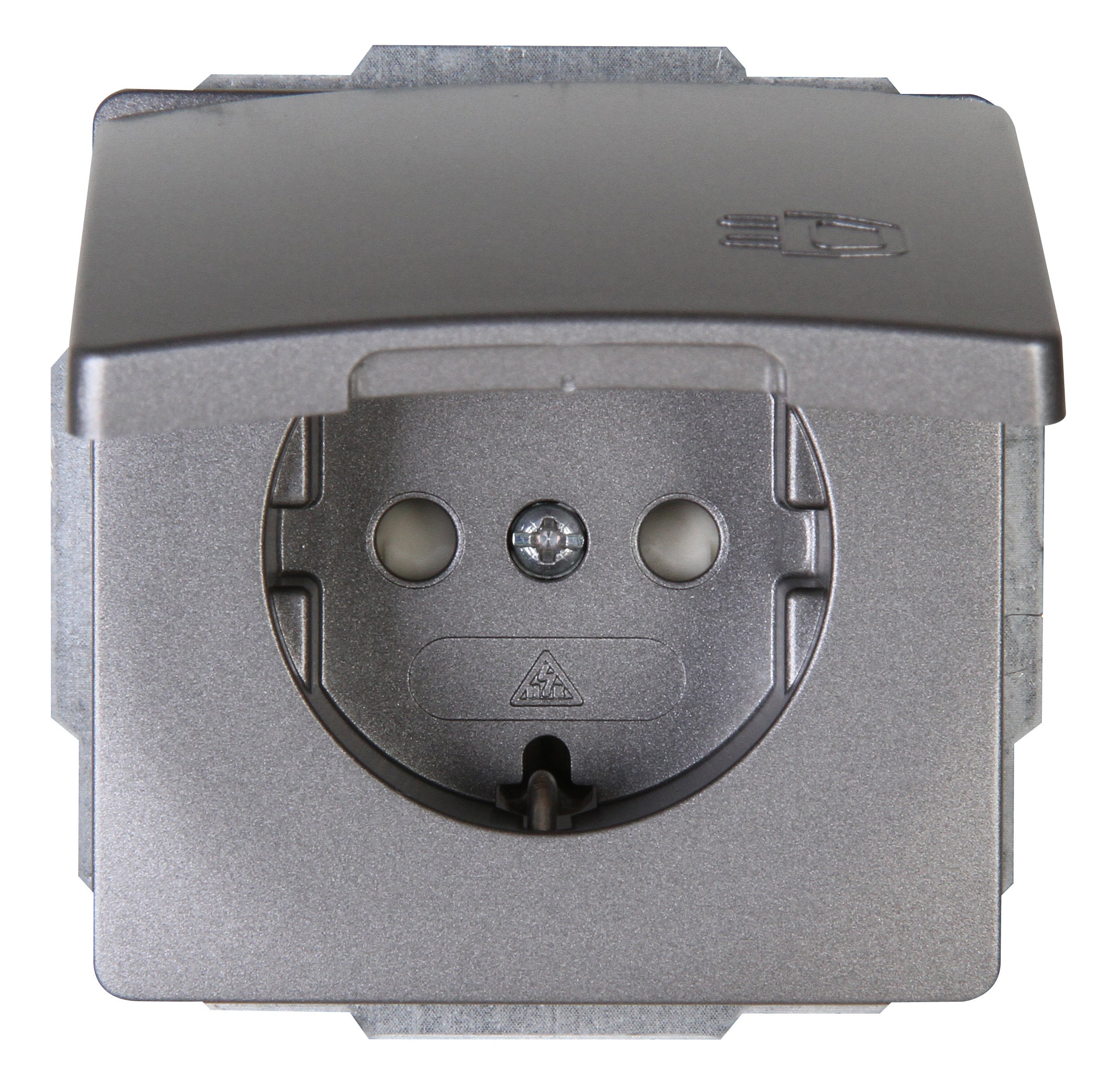 Kopp Socket with lid, 1 piece, platinum, 924343081 Venice