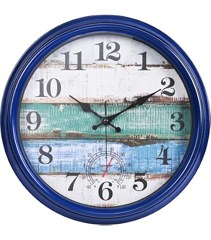 Amazon.com: JENLYSTIME 16 Inch Blue Vintage Waterproof Indoor