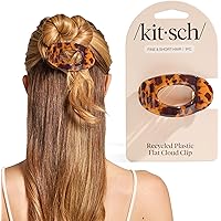 Kitsch Small Flat Claw Clips for Women - Stylish Flat Hair Clips for Women, Strong Hold for Thick & Fine Hair | Non-Slip for