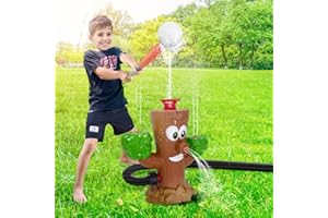 LAZZAROU Water Sprinkler Baseball Toy,Tree Water Play for Kids,Summer Outside Toys Lawn Backyard Water Fun Game Pool Party,Water Baseball for Kids Boys & Girls Age 3+ Years (Tree)