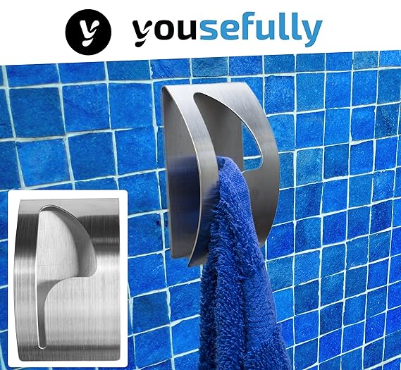 yousefully Handtuchhaken selbstklebend für Küche Bad Dusche Handtücher