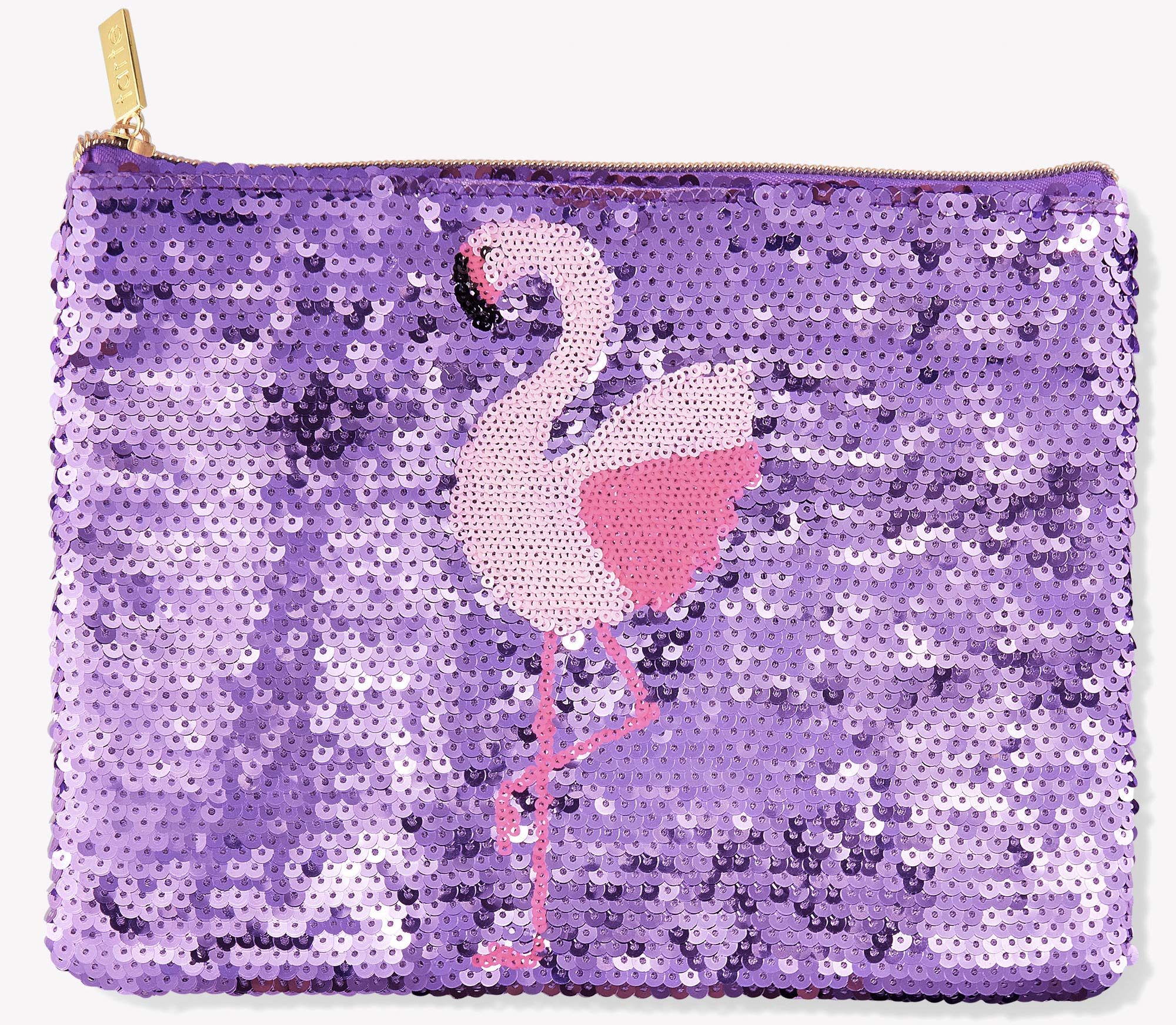 Tarte Limited Edition Flamingo Sequin Make-Up bag pouch