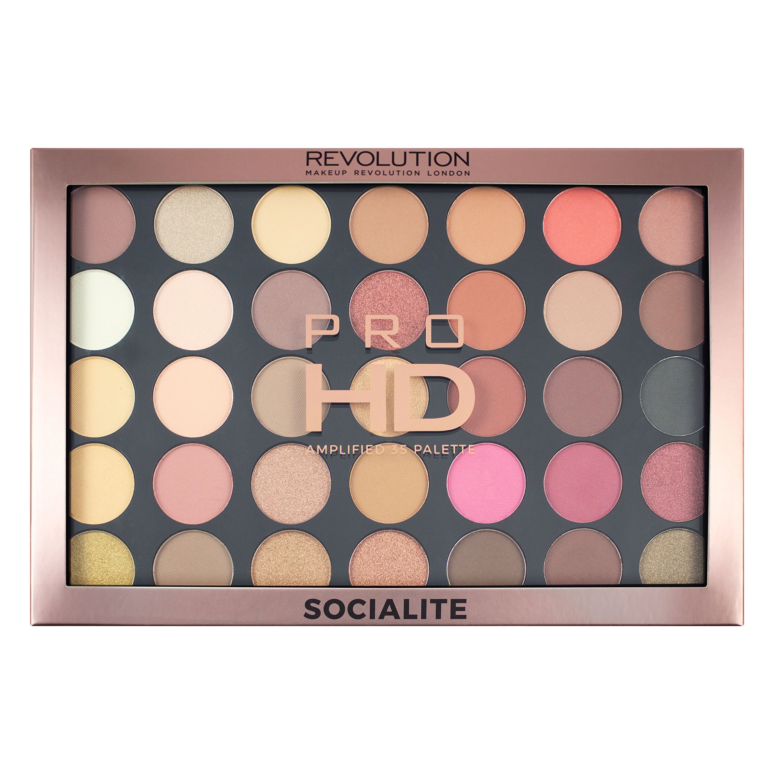 MAKEUP REVOLUTION - PRO HD AMPLIFIED 35 PALETTE - SOCIALITE - Eyeshadow palette
