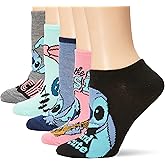 Disney womens Lilo & Stitch 5 Pack No Show Socks