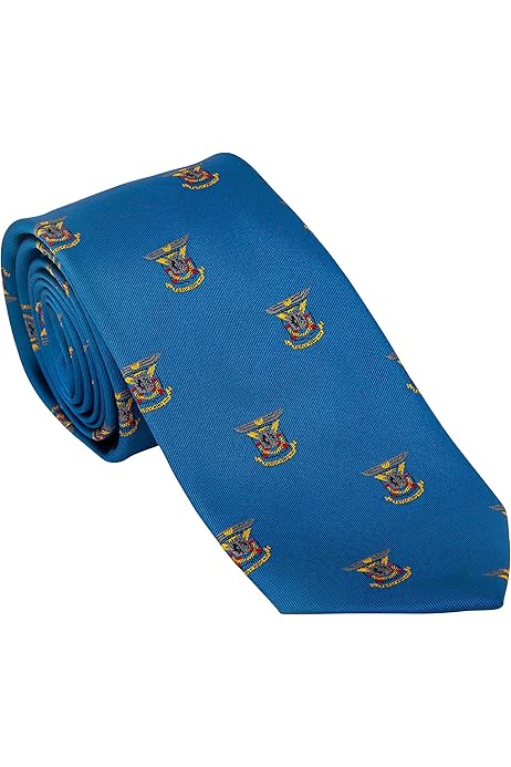 Phi Beta Sigma Black Tie Blue/White Stripe & Shield - Linderal Design