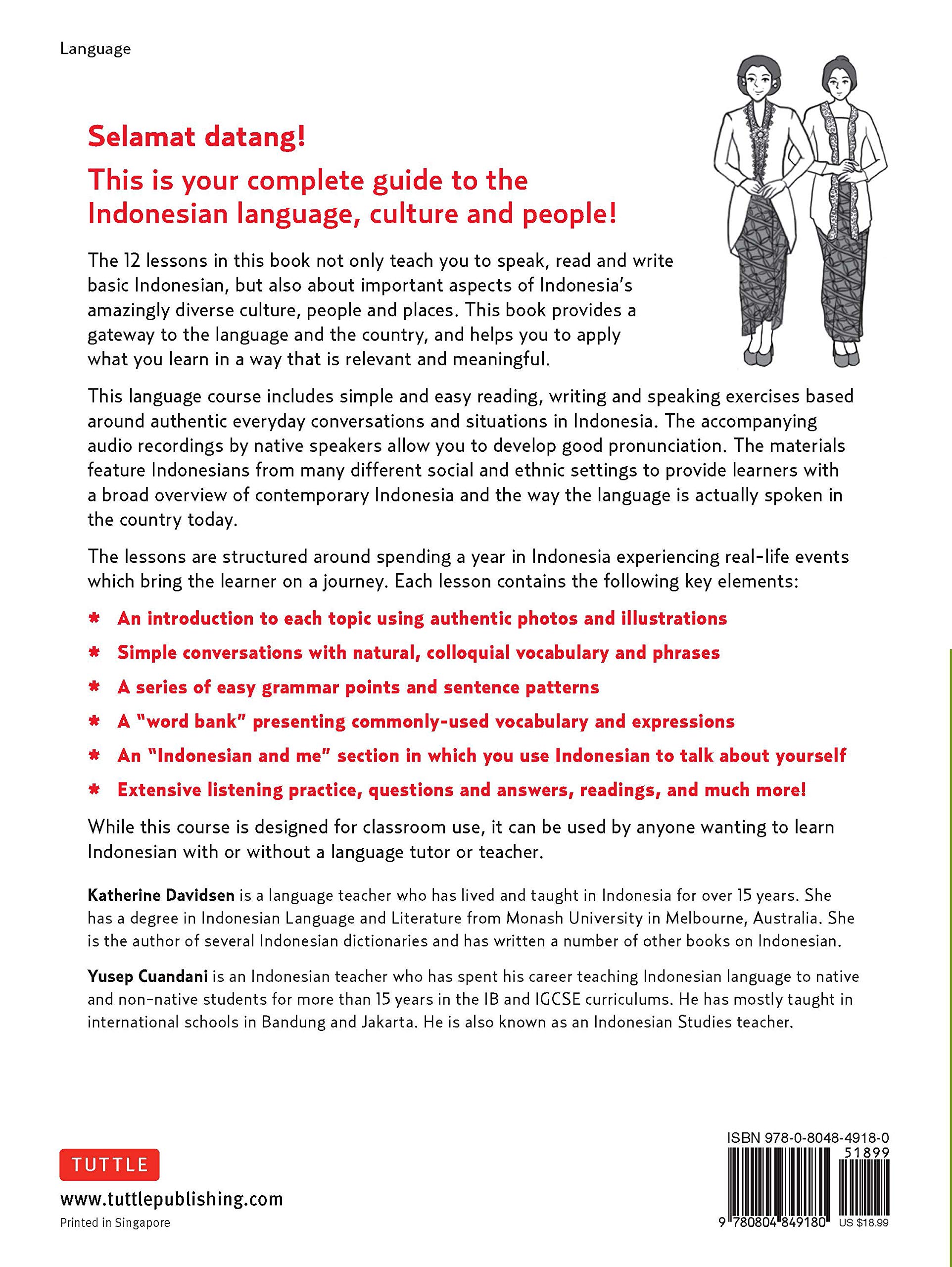 Indonesian For Beginners Learning Conversational Indonesian With Free Online Audio Davidsen Katherine Cuandani Yusep 9780804849180 Amazon Com Books