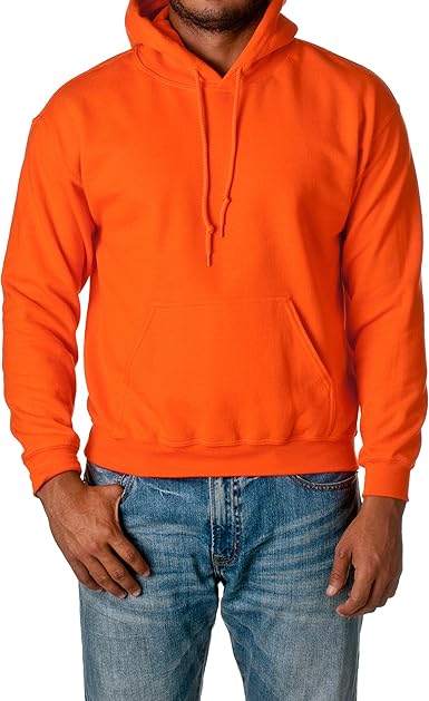 gildan safety orange hoodie