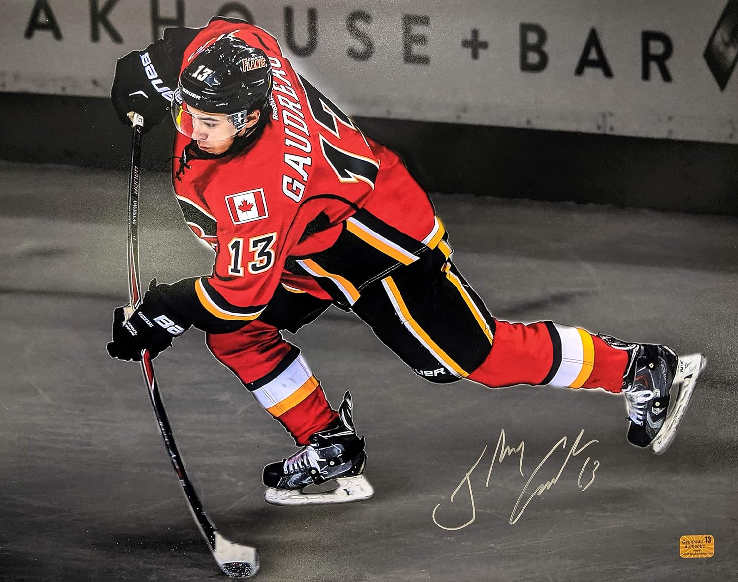 Johnny Gaudreau Calgary Flames Signed Autographed Spotlight Shot 16x20 At Amazon S Sports Collectibles Store