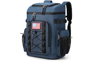 Maelstrom Backpack Cooler,Soft Lightweight Leakproof Cooler Backpack,35 Can Insulated Cooler Bag,Keeps 35 Cans Hot/Cold for Up to 16 Hours,Waterproof Lunch Backpack for Men Women-Blue